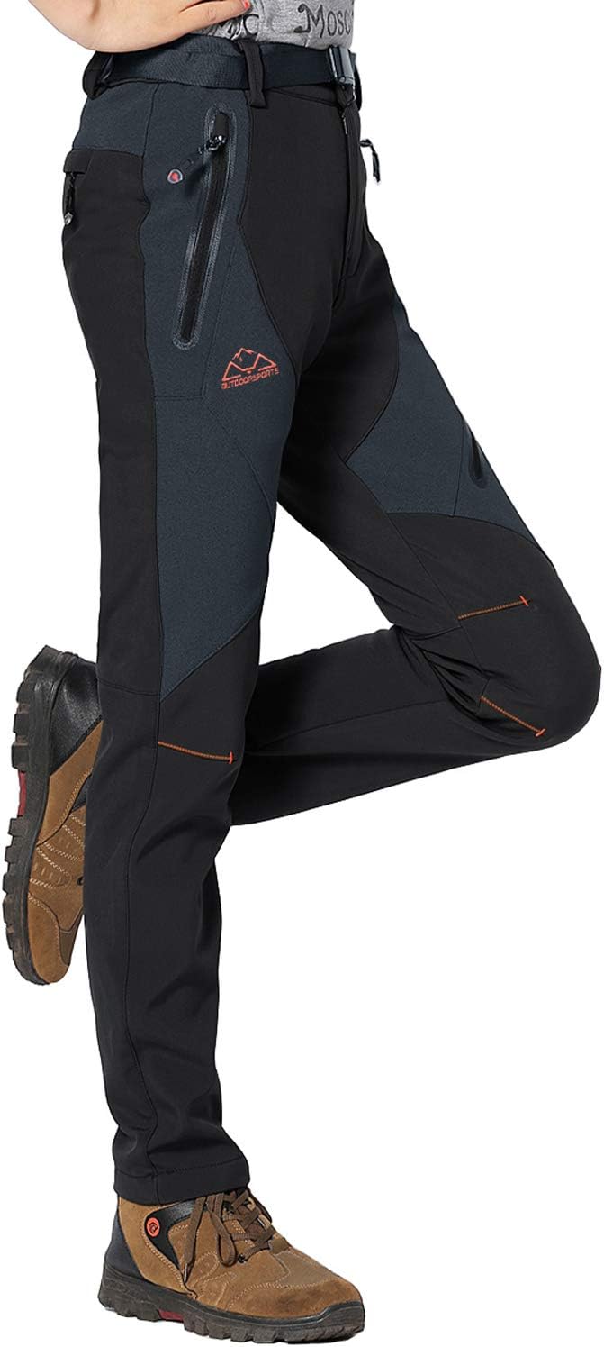 Women's Snow Pants Waterproof Insulated Fleece Thermal Ski Hiking Snowboard Pants