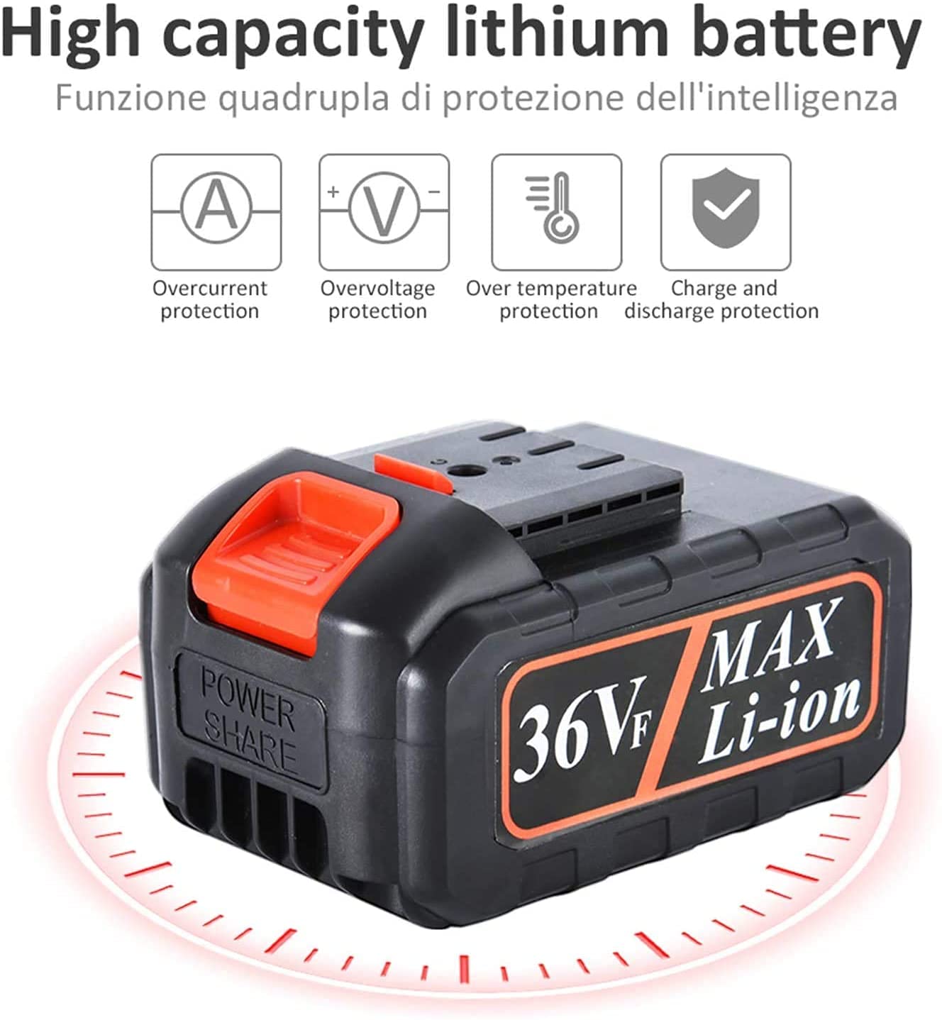6-calowa mini akumulatorowa piła łańcuchowa Ręczna elektryczna piła łańcuchowa z 2 akumulatorami 1 ładowarką 2 łańcuchy Nożyce ogrodowe do przycinania gałęzi drzew