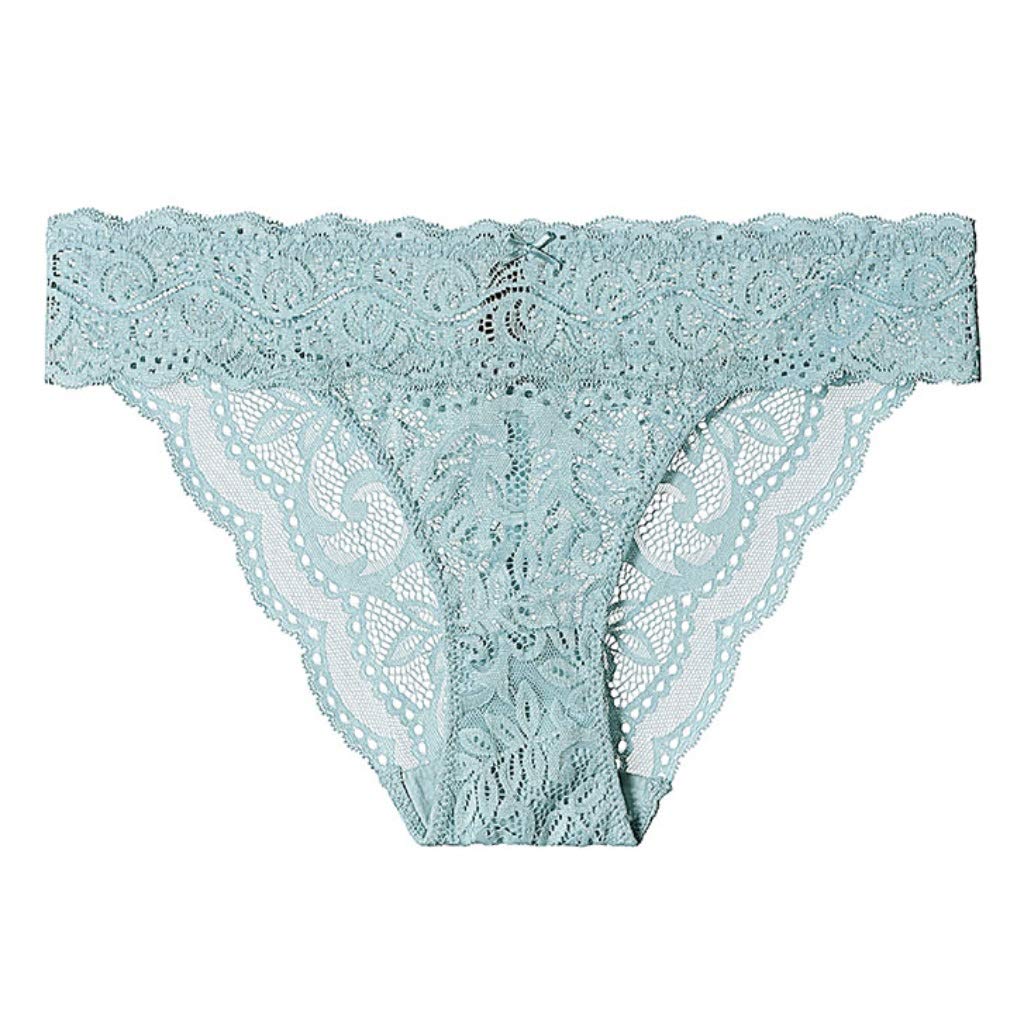 Culottes en dentelle de taille pour dames en bleu et noir taille XL