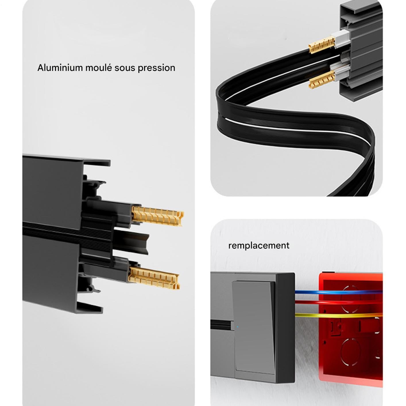 Adaptador Enchufe Extensible Adaptadores Móviles | Riel Eléctrico De Enchufes Deslizante Para El Hogar, Hotel, Escuela, Apartamento, Residencia, La Oficina, Estudio, El Salón