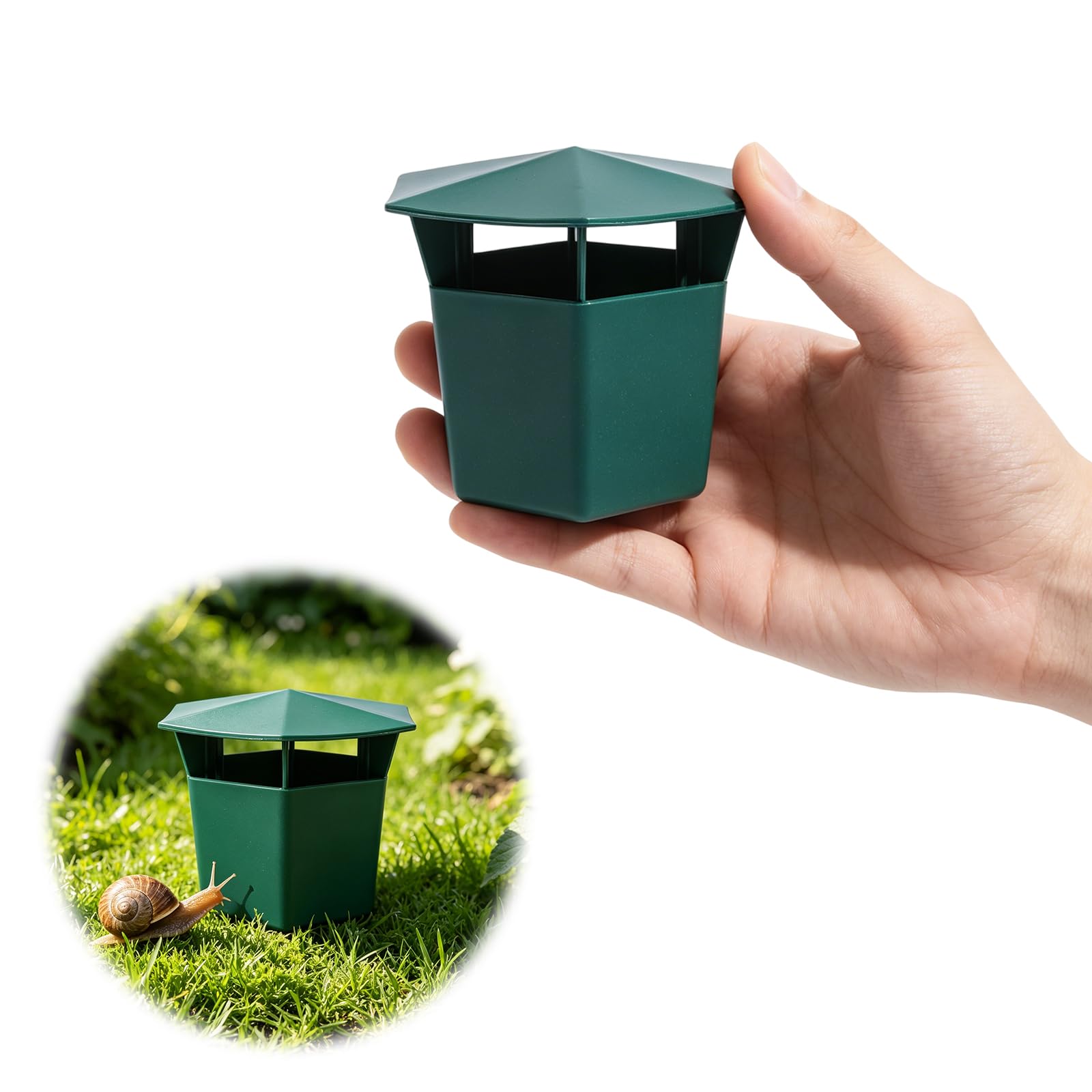 Piège à escargots et limaces, 6 pièces, station d'appât réutilisable pour la protection du jardin et de la ferme, accessoires multi-usages pour limaces