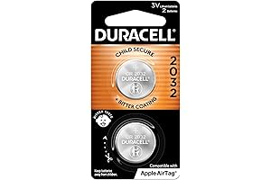 Dependable Duracell 2032 Lithium Battery for Extended Apple AirTag Performance