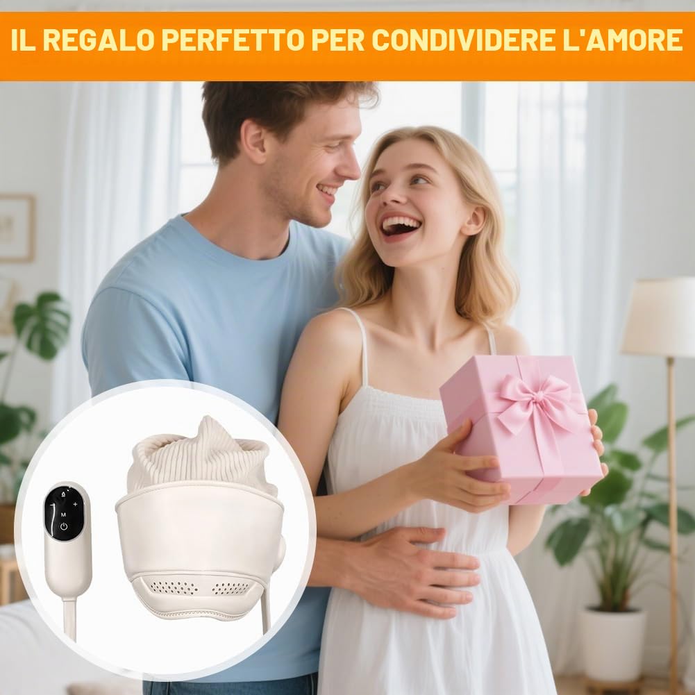 Massaggiatore elettrico per la testa con 6 zone e calore degli occhi (38-50 °C), massaggiatore elettrico per alleviare mal di testa/stress, massaggiatore per testa con 3 modalità per un sonno migliore