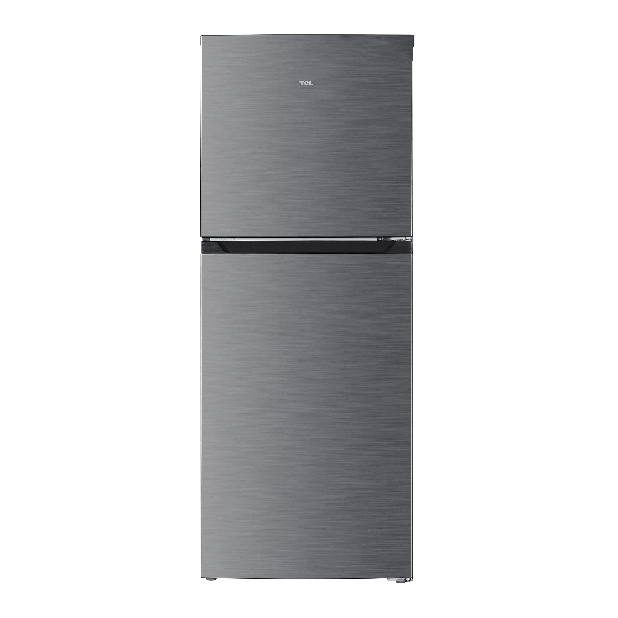 TCL256L Double Door Refrigerator, No Frost, Humidity Crisper Control, LED Light, Electronic Temperature Control, Removable Shelves,1 Year Warranty, Silver- P256TMS