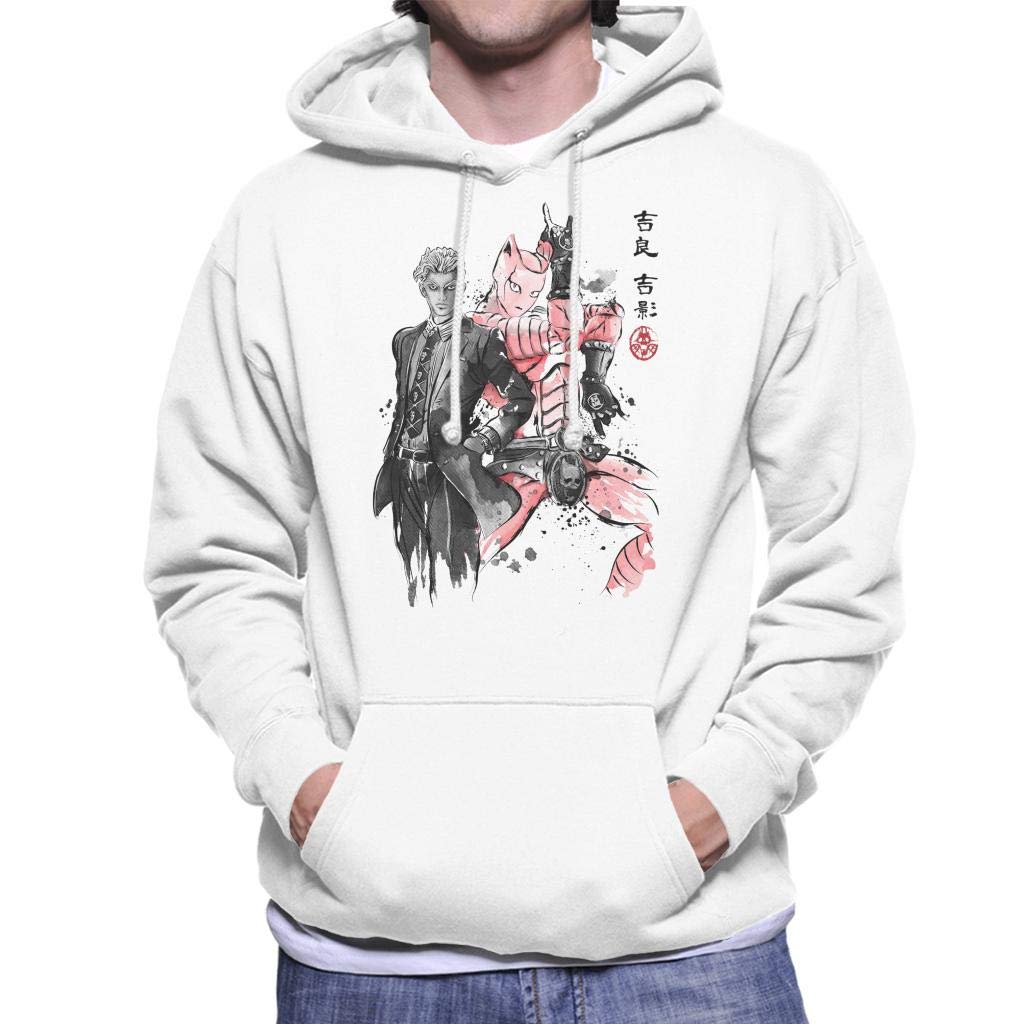 Cloud City 7 Killer Queen Sumie Jojos Bizarre Adventure Men's Hooded Sweatshirt White