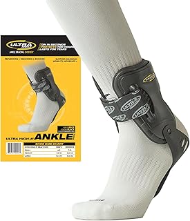 Ultra High-5 Ankle Support Brace – Everyday Stability Gear for Chronic Ankle Instability – Rigid Bilateral Shell, Boot-Ready Fit for Workers, Hikers, & Comfortable Support for Active Aging Adults - Large