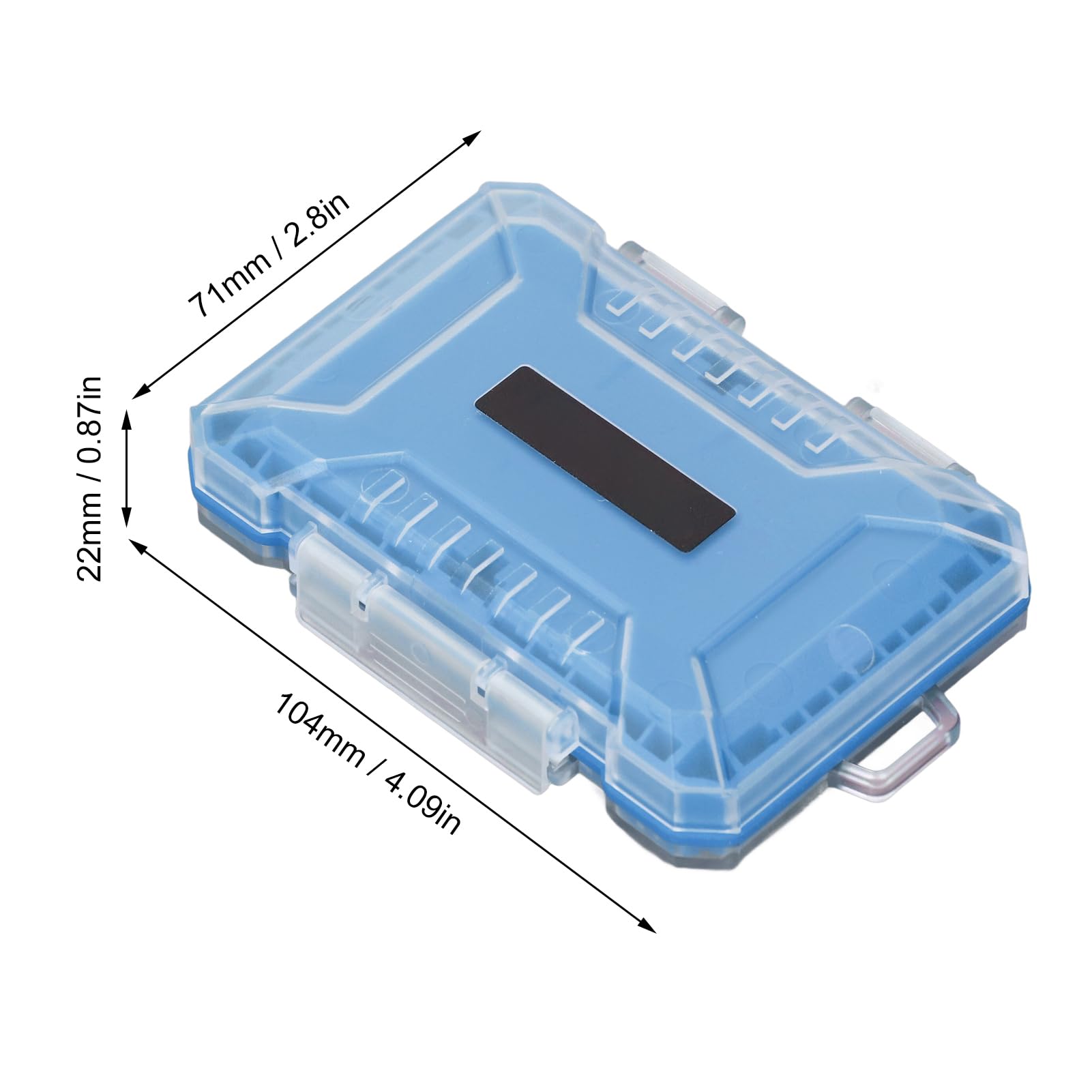 29 Slots Memory Card Case Holder, Portable SD SIM Card Holder Storage Case for 4 CFexpress TypeB, 4 TypeA, 4 SD, 12 TF, 5 SIM Cards (Blue)