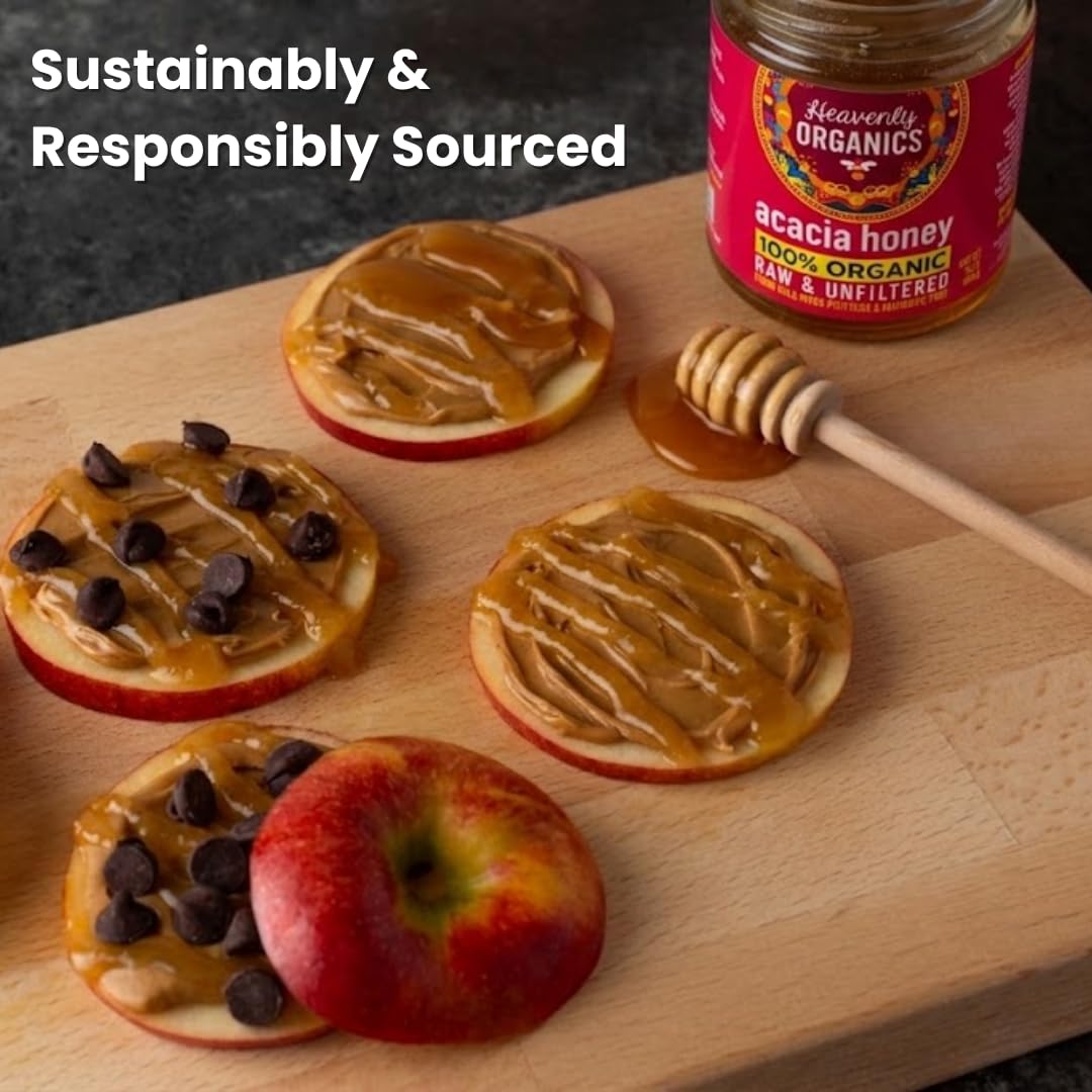 Amazon.com : Heavenly Organics Raw Acacia Honey, 100% Organic