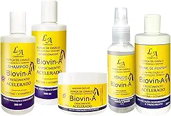 Kit Crescimento Capilar Completo Biovin-A Força de Cavalo 5 em 1 – Crescimento Acelerado e Fortalecimento dos Fios
