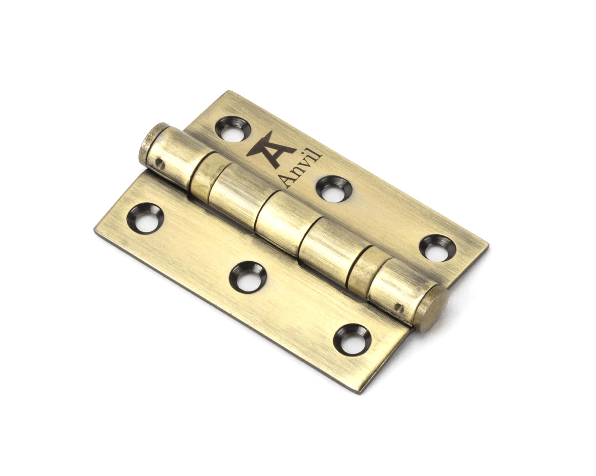 From The Anvil Ball Bearing Butt Hinge - Stainless Steel/Wood - Brown