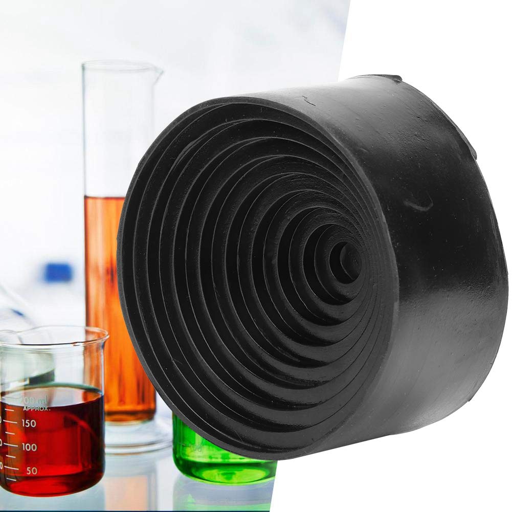 Support de ballon rond en caoutchouc noir du diamètre 90mm/support de ballon de laboratoire de 3.54in