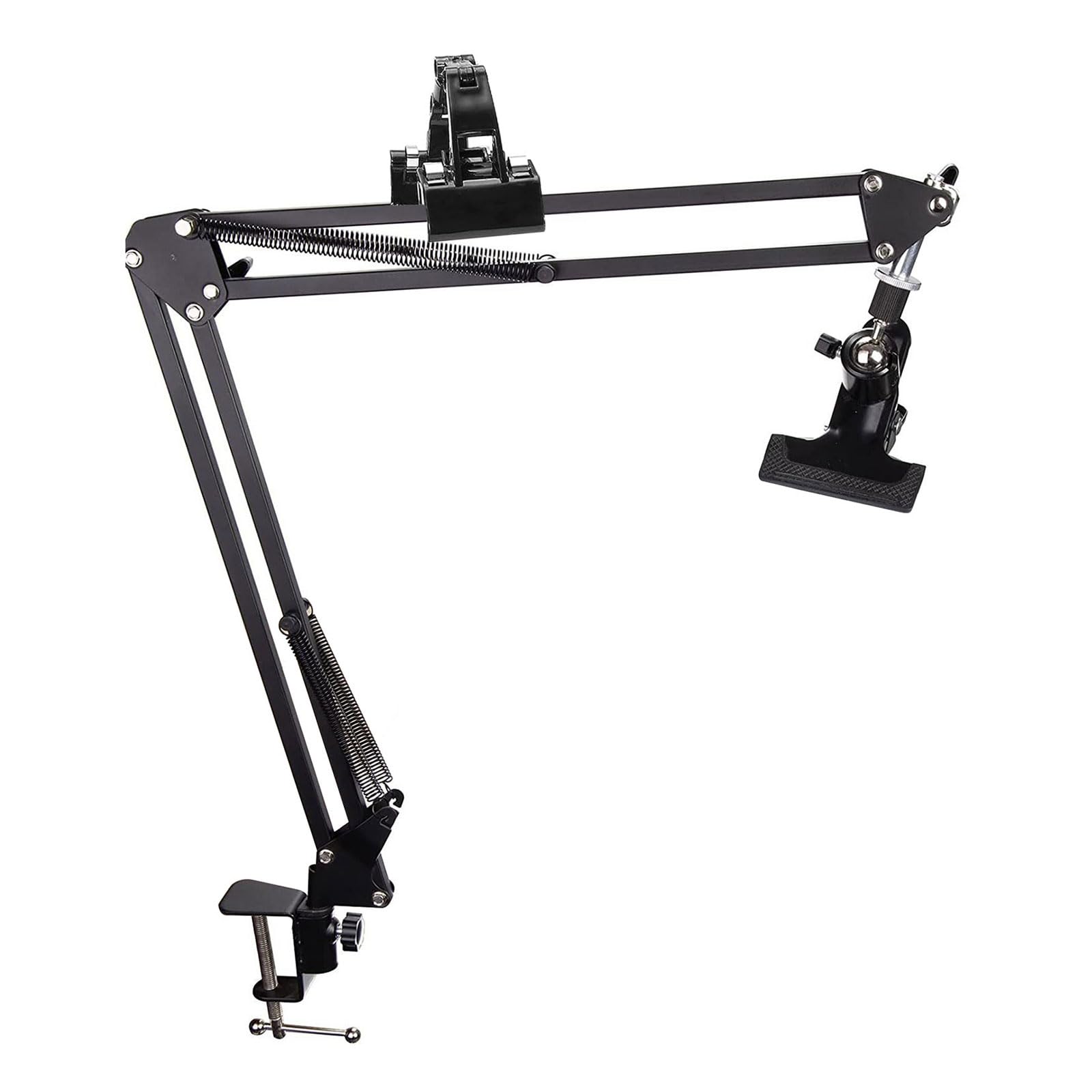 NEWFT Embroidery Hoop Holder Folding Metal Embroidery Hoop Stand 360 Rotated Stitching Stand for Needlepoint Craft Adjustable Metal Frame