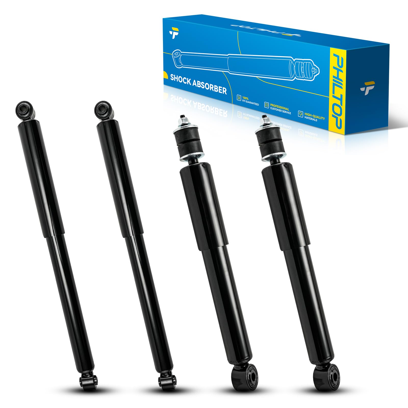PHILTOP Front/Rear Complete Struts Shocks Assembly for Canyon,Colorado,4pcs