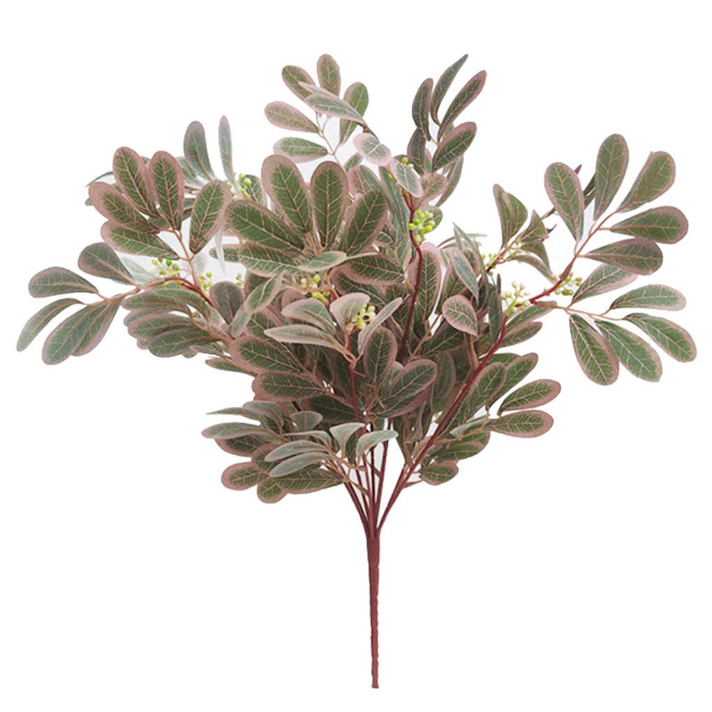 Pleayietoopiatiey Artificial Berry Plant Simulation Greenery Cloth Fake Berry Branch Home Office Ornament, Pink Green