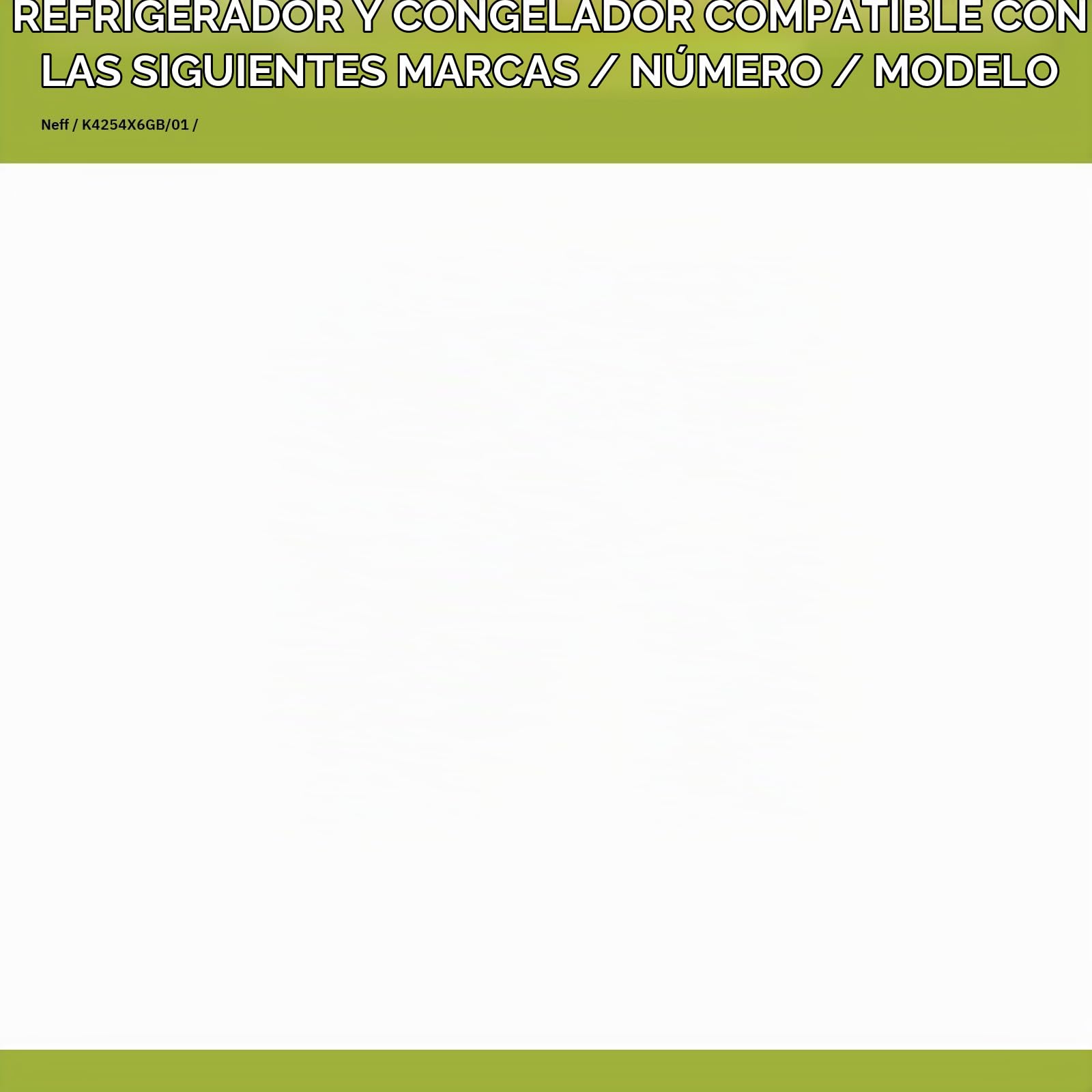 Cajón compatible con NEFF 00449004 congelador 390 x 158 x 370 mm para congelador combinación