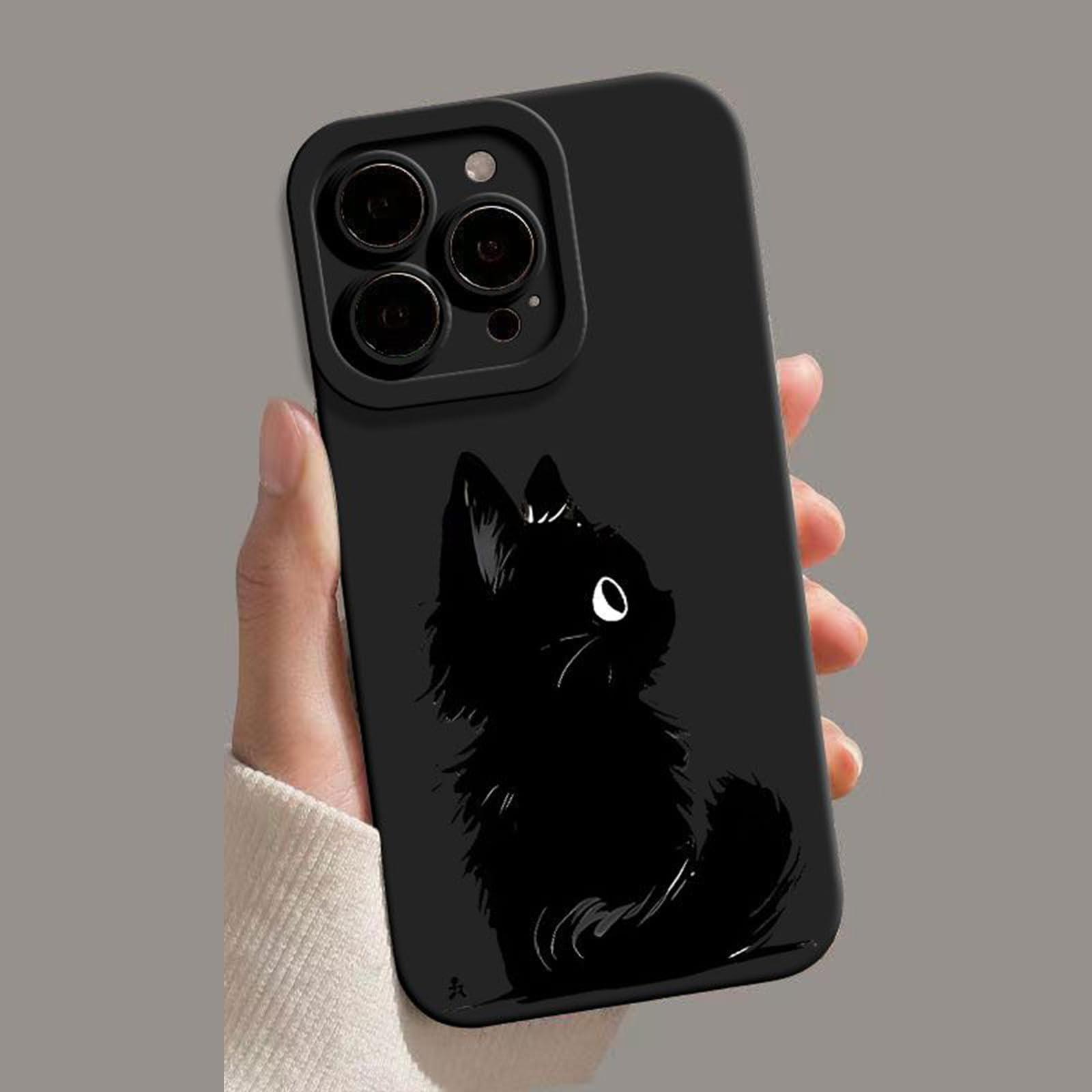 Amazon.co.jp: かわいい ねこ 猫 ネコ スマホケース iPhone 15 Pro 用