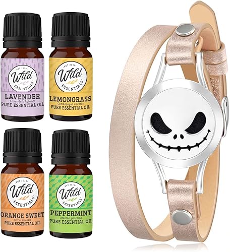 Vista 16 de Wild Essentials - Pulsera de cuero con aceite esencial, Cuero
