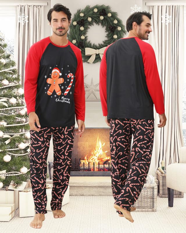 Pigiami Natalizi per Tutta la Famiglia, Pigiama Natale Famiglia Invernale Pigiama Natalizio, Manica Lungo Donna Uomo Pigiami di Natale Famiglia, Pigiami Natale Coppia Pigiama Natale Bambino Bambina