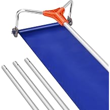 VEVOR Snow Roof Rake, 17 in Aluminum Blade, 4.1-17.2 ft Adjustable Roof Snow Scraper with Wheels &amp; Slide, Lightweight Snows Removal Tool for House Rooftop Leaves Debris Clearing