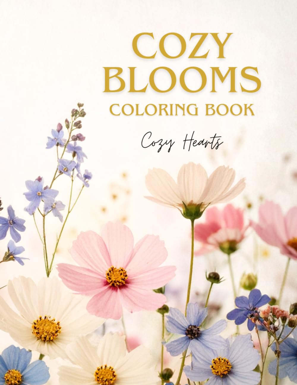 Cozy Blooms Coloring Book