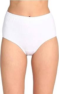 Tutku İç Giyim Kadın Yüksek Bel Bato Külot 6'lü Paket, Beyaz, XL