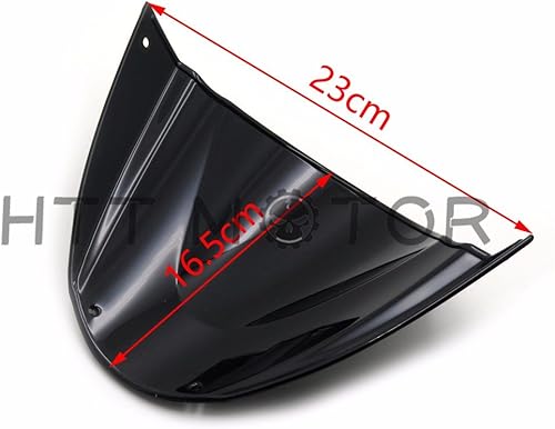 Miniatura 6 de SMT-Parabrisas compatible con Ducati Monster 696 2008 2009 2010 2011 2012-2014 negro B074V39YYR