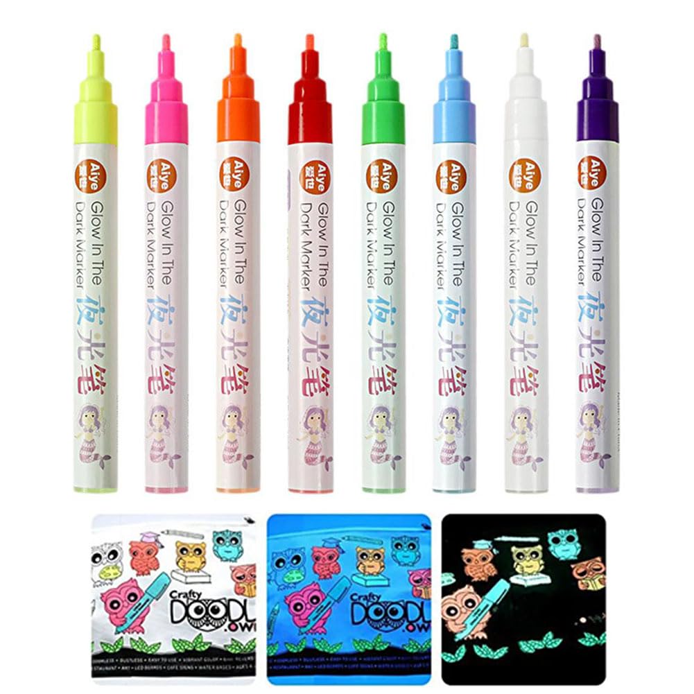 Amazon.co.jp: BROJAQ カラフル夜光ペン 暗闇で光るマーカー Amazon.co.jp: BROJAQ カラフル夜光ペン 暗闇で光るマーカー