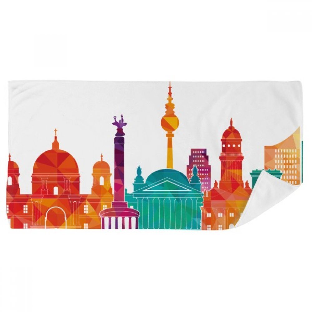Serviette de bain douce Allemagne célèbre Landmark Set de toilette durable