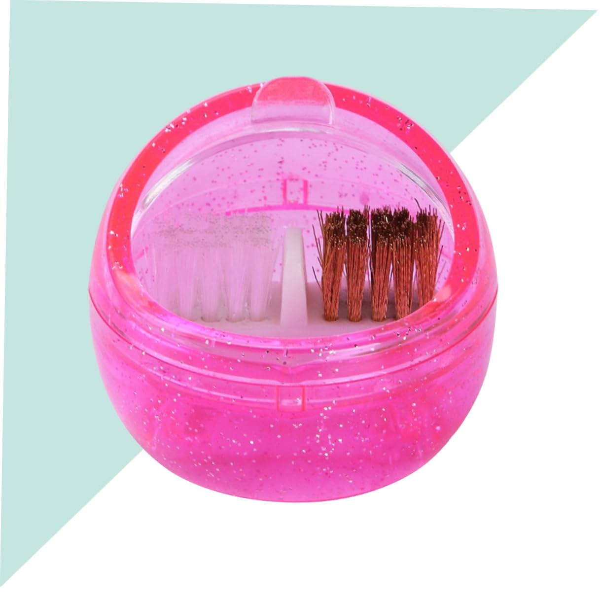 FRCOLOR 3piezas Máquina De Limpieza Portátil Para Brocas De Manicura Cepillo De Limpieza Caja De De Uñas Equipo De Manicura