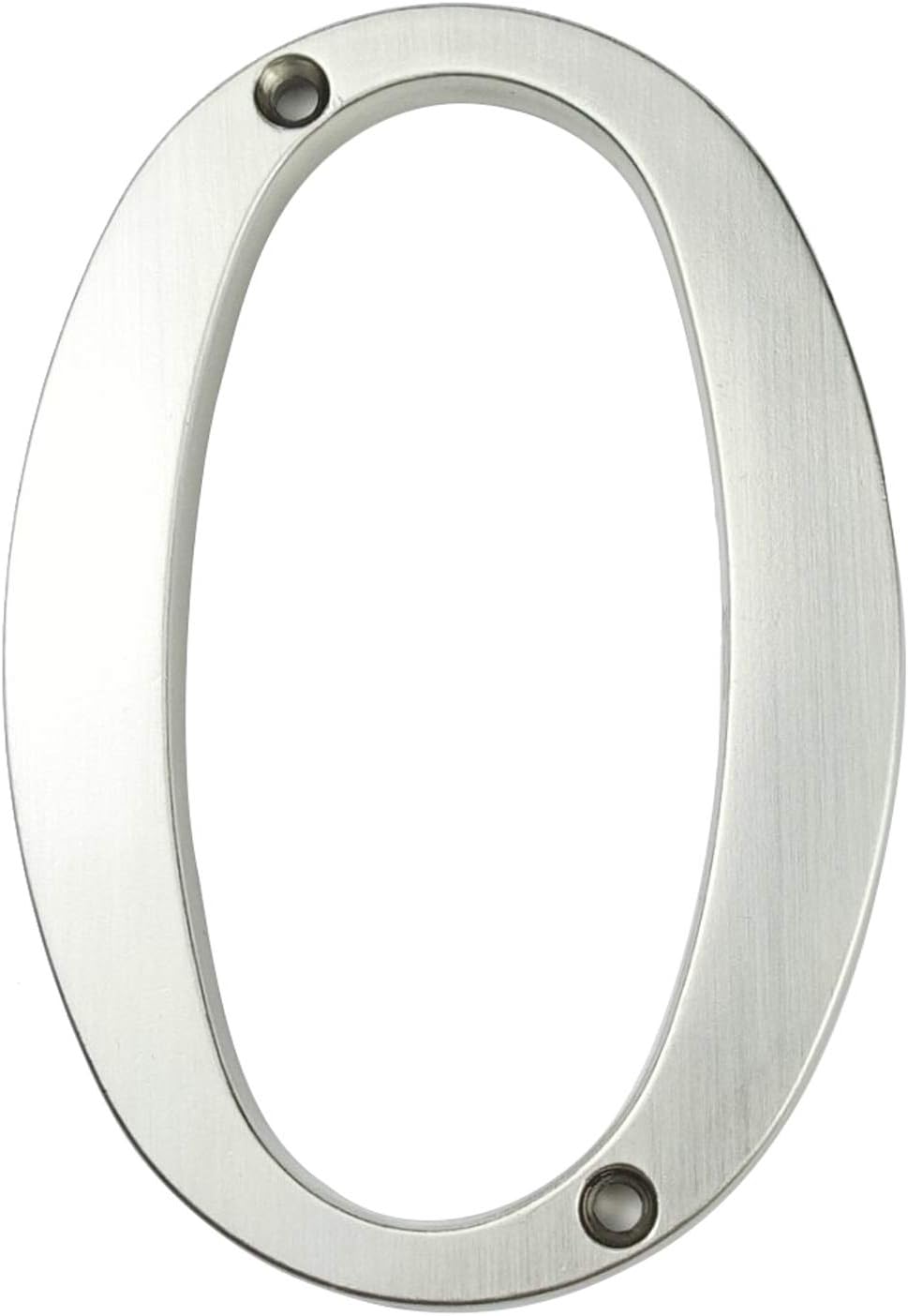 HASWARE House Number Sign 4 inch Modern Door Numbers Signage Plaque Street Home Address Numerals Zinc Alloy (0, Silver)