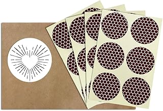 1” Circle Match Striker Stickers – 24 Pieces | Bumble/Dotted Pattern Match Strike Paper with Adhesive Pre-Cut in Circles for Easy Match Lighting | Also Available in Charcoal or Brown & Many Sizes - Buy now