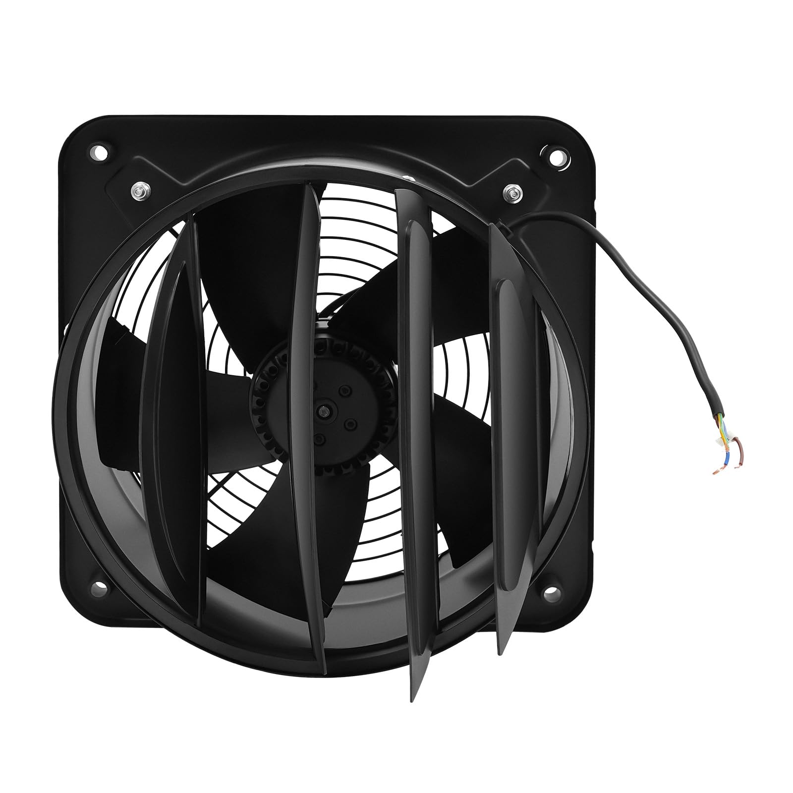 Ventilador extractor de 300 mm, 2677 m³/h, ventilador de pared, ventilador de baño con tapa de retorno, para cocina, baño, sótano, garaje