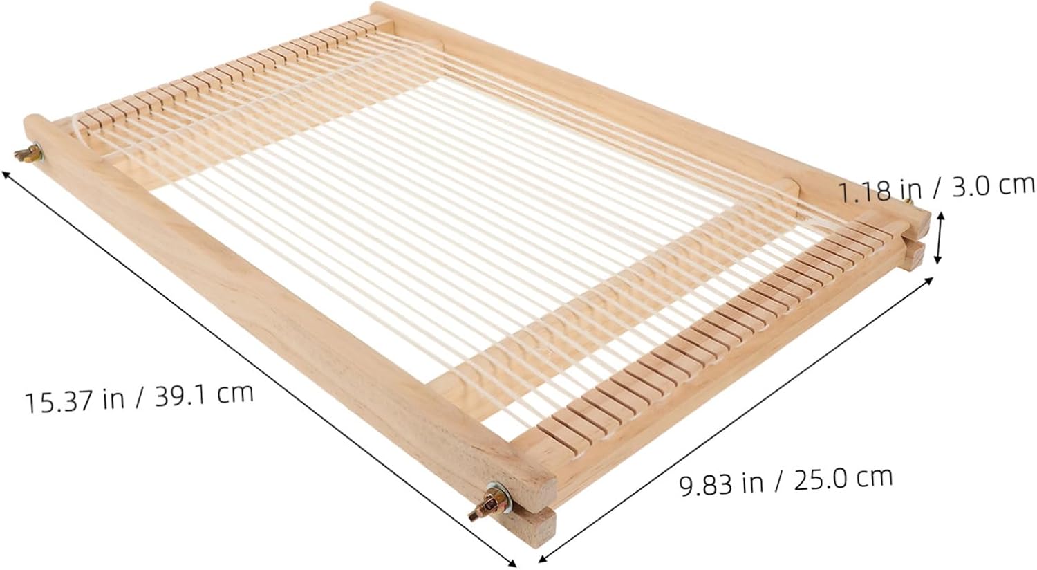 Beatifufu Wooden Weaving Loom Kit Handcrafted Medium Tapestry Loom for DIY Crafts Easy to Assemble Weaving Tool for Beginners and Durable Beech Wood Construction