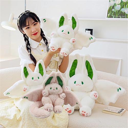 Miniatura 9 de Sengocis Juguete de peluche único de conejo de murciélago, almohada de peluche de conejo de murciélago, conejo de murciélago (conejo de murciélago