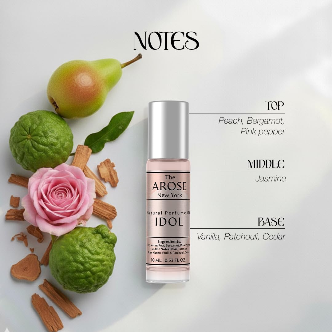 Idol Perfume Oil, Alcohol-free, Vegan, Pocket Size, Travel Size, long-lasting, Fragrance Inspired by Idole - LARGE BOTTLE NOT INCLUDED 2 Bottle (20ml)