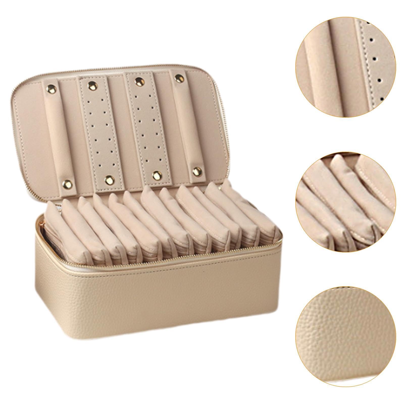 Portagioie con 12 Sacchetti di Velluto, Ideale Come Regalo per Collane, Anelli E Orecchini, Perfetto per, per Ragazze E Mamme.