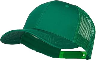 MG Constructed Twill Mesh Trucker Cap - Kelly OSFM