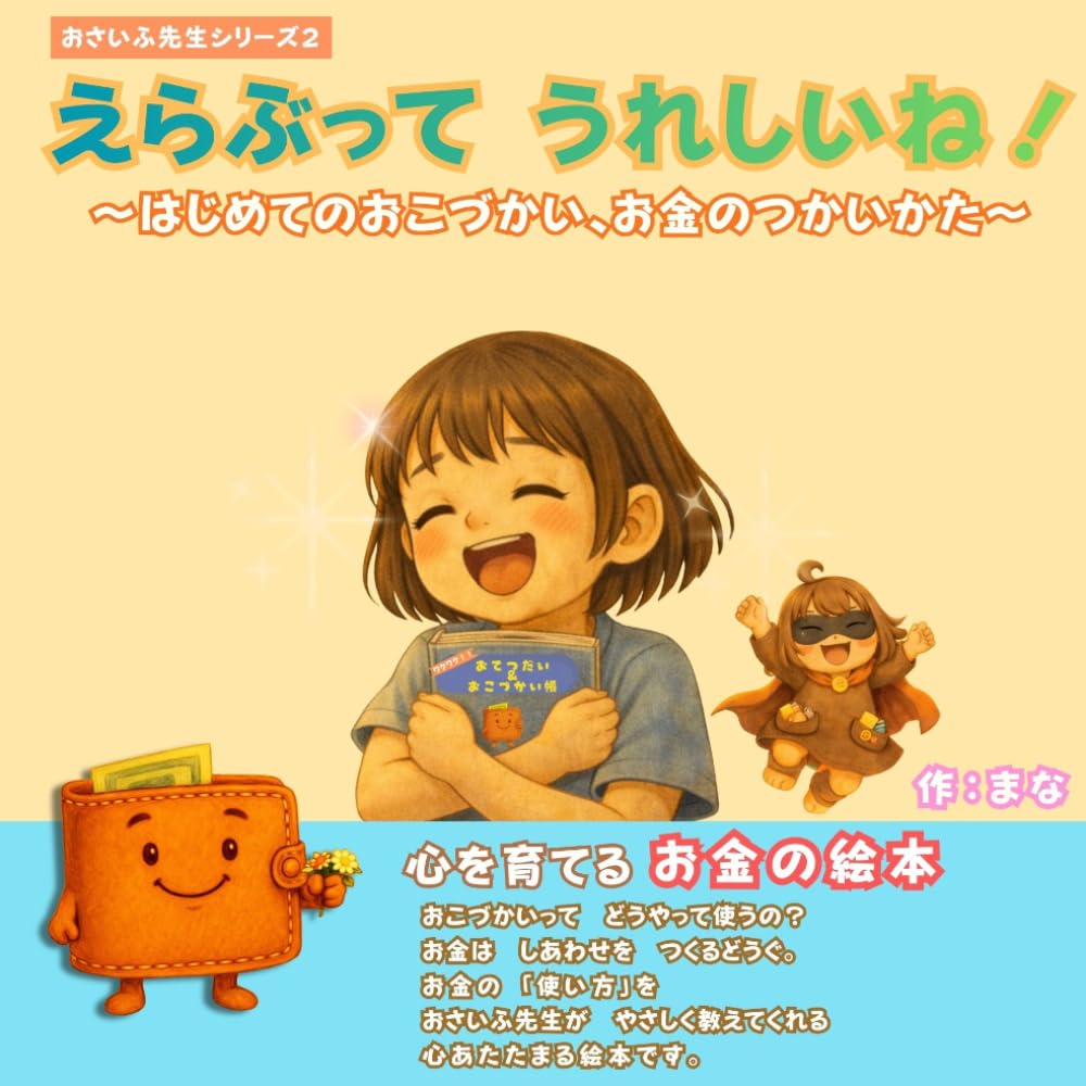 えらぶって　うれしいね！　〜はじめてのおこづかい、お金のつかいかた〜: （子供向け金融教育絵本） (おさいふ先生シリーズ)