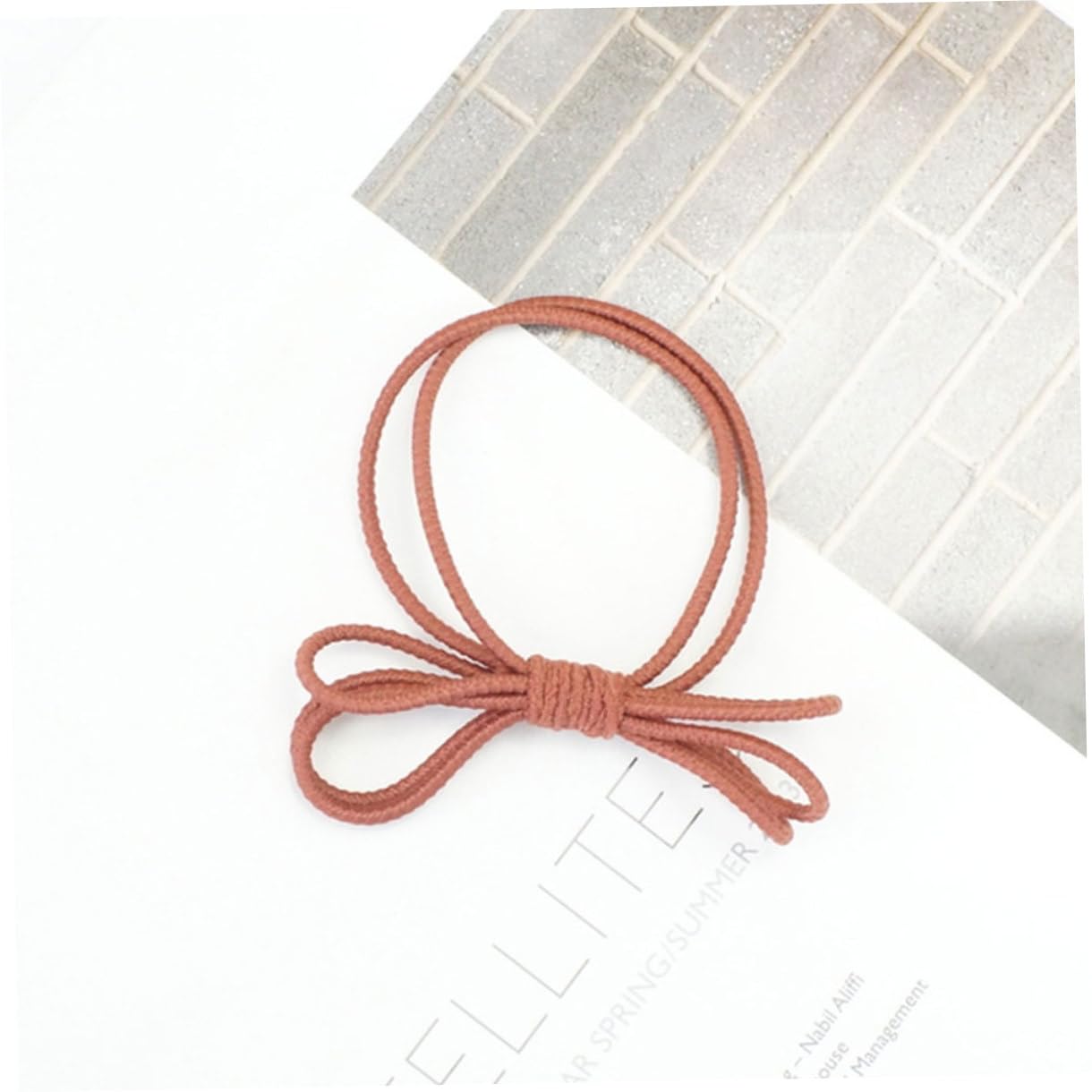 MERRYHAPY 6pcs Bowknot Hair Ties for Women Two Layers Elastic Ponytail Holders High Elasticity Hair Accessories Mixed Colors for Everyday Wear and Stylish Looks