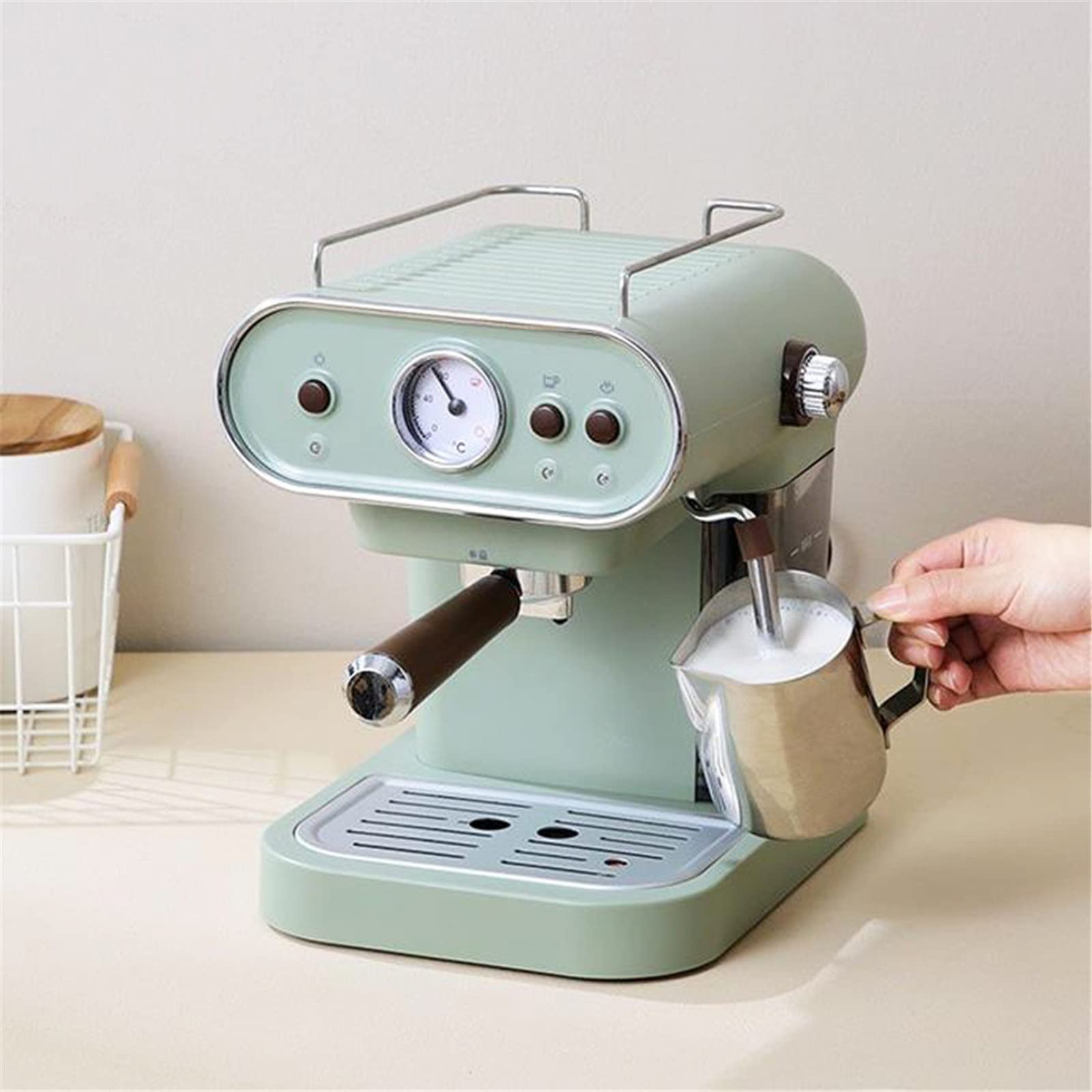 Amazon.co.jp: コーヒーメーカー 15barのエスプレッソメーカーのレトロ