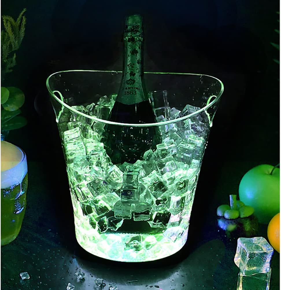 アイスバケット、断熱アイスバケットコンテナ変色したアイスバケットアイスバケットワインクーラーカラーパーティーホームバー用シャンパンワ