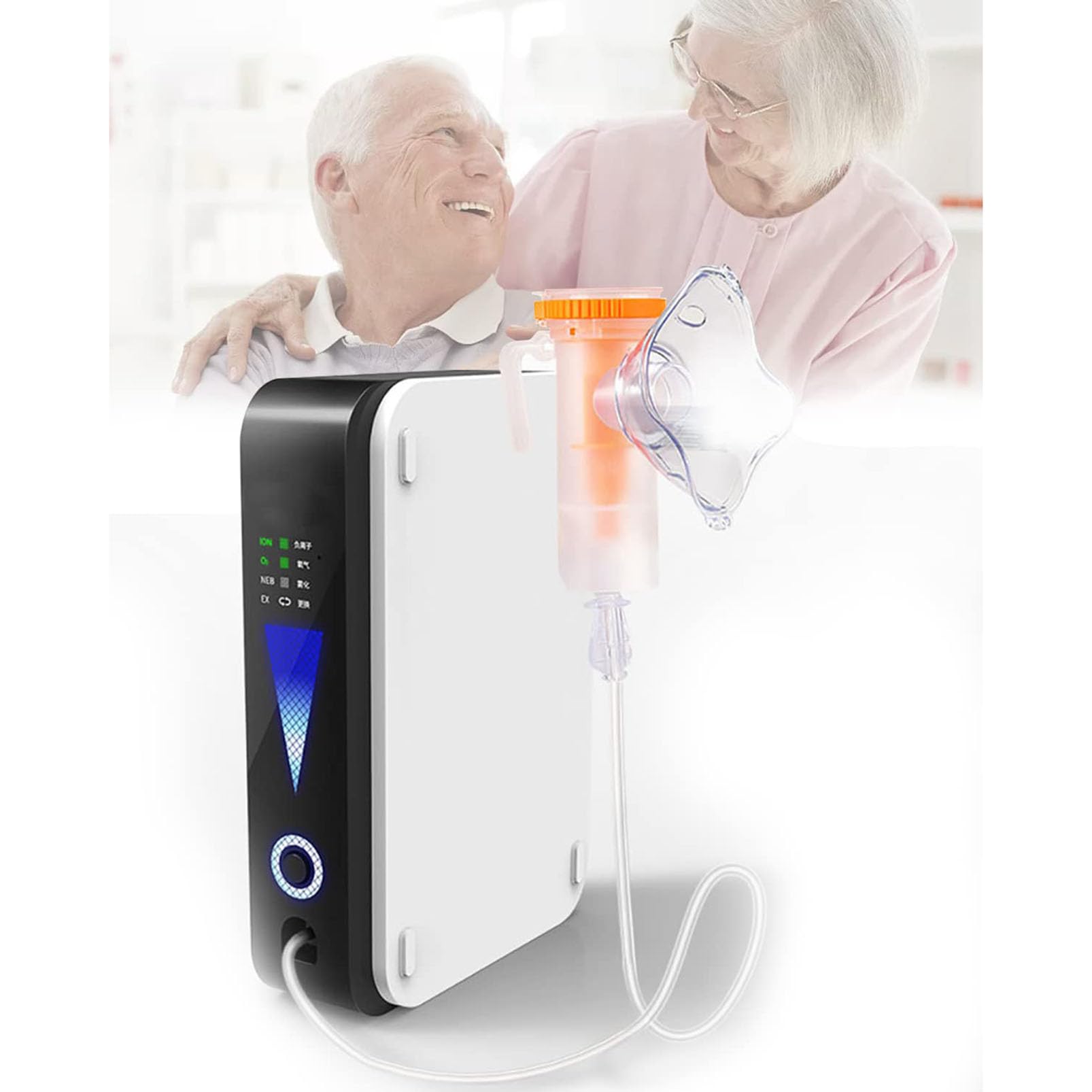 Mini Concentratore di Ossigeno, Generatore Concentratore di Ossigeno Portatile, Macchina per Purificare l'aria ad Elevata Purezza al 93% per Viaggi Auto e Uso Domestico