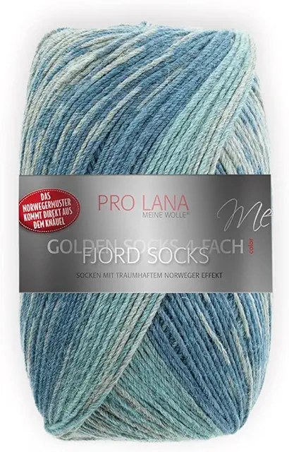 Pro Lana Fjord Socks Wool - Gratis Patroon Sokken Breien - 100g