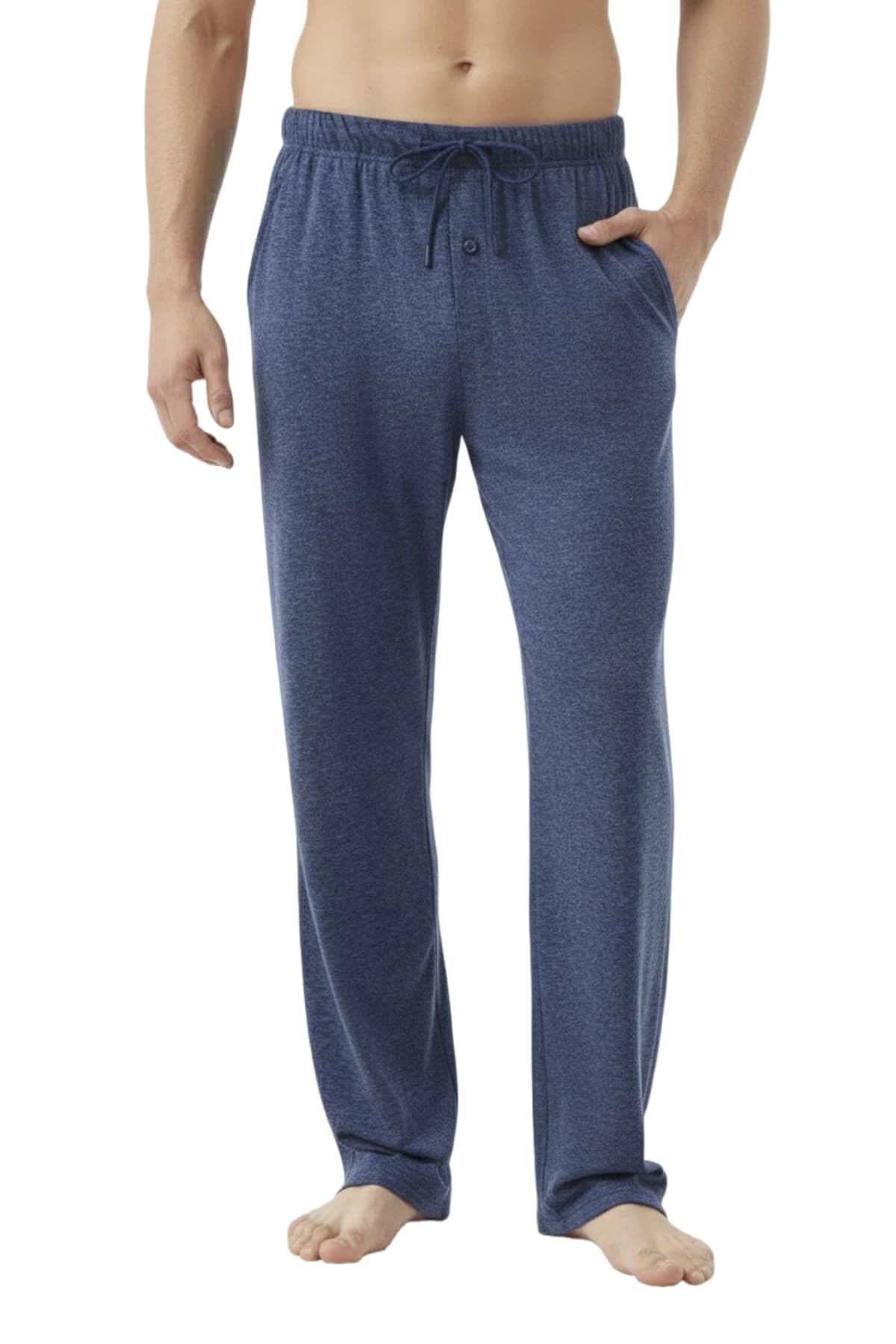 Zylioo Pigiama da uomo, extra lungo, con tasche
