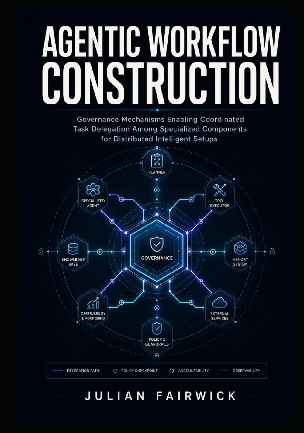 Agentic Workflow Construction: Governance mechanisms enabling coordinated task delegation among specialized components for distributed intelligent setups