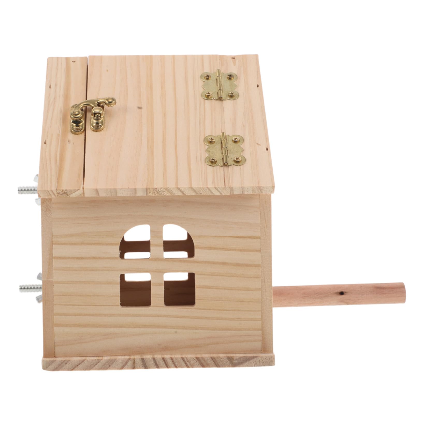 ifundom Wood Bird Breeding Box in con Accesso Facile e Chiusura per Pappagallini Cocorite Calopsitte e Uccelli Selvatici Dimensioni per Nido Confortevole e Pulizia