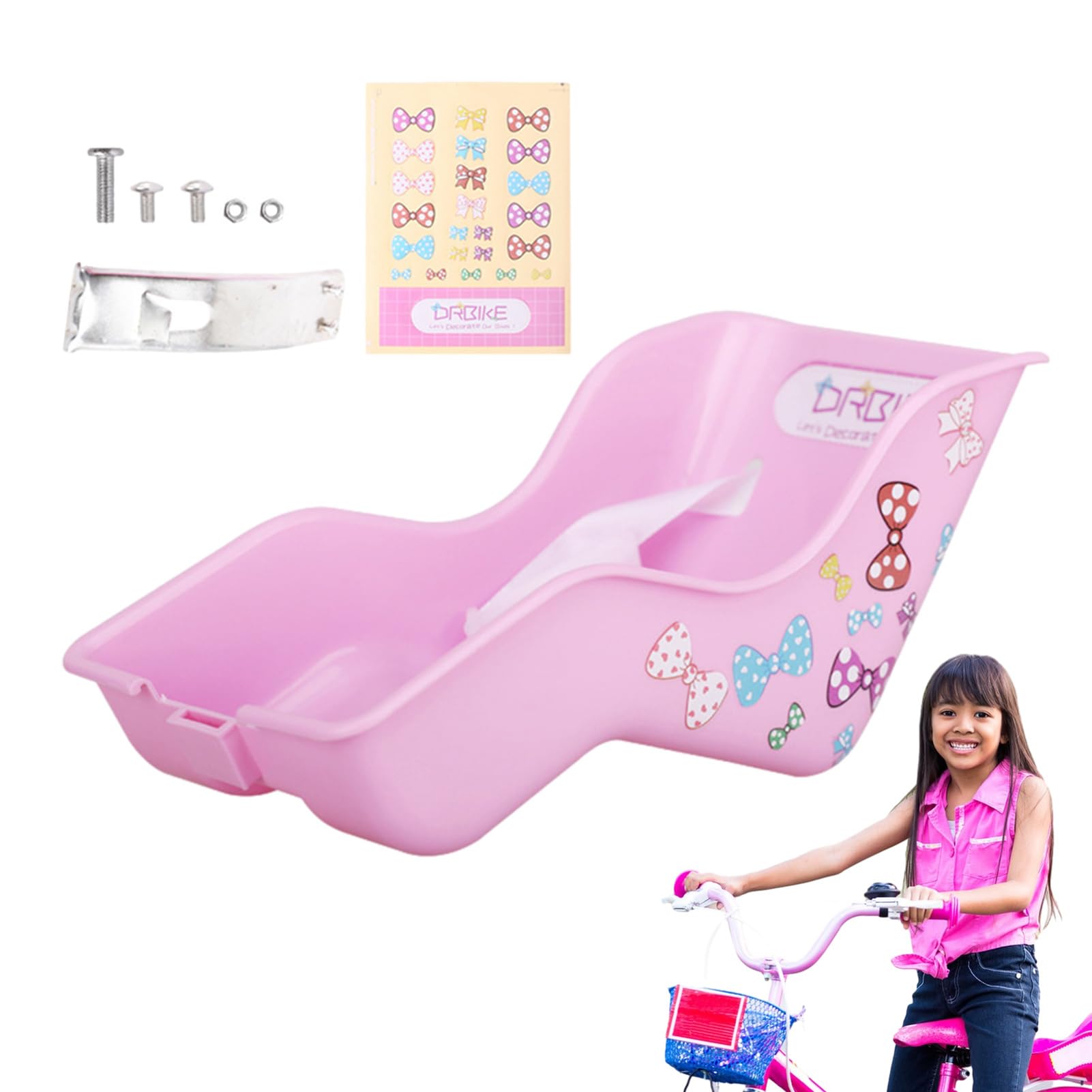 Seggiolino Bici Per Bambole - In Silicone, Con Cinghie Regolabili, Per  Scooter E Biciclette