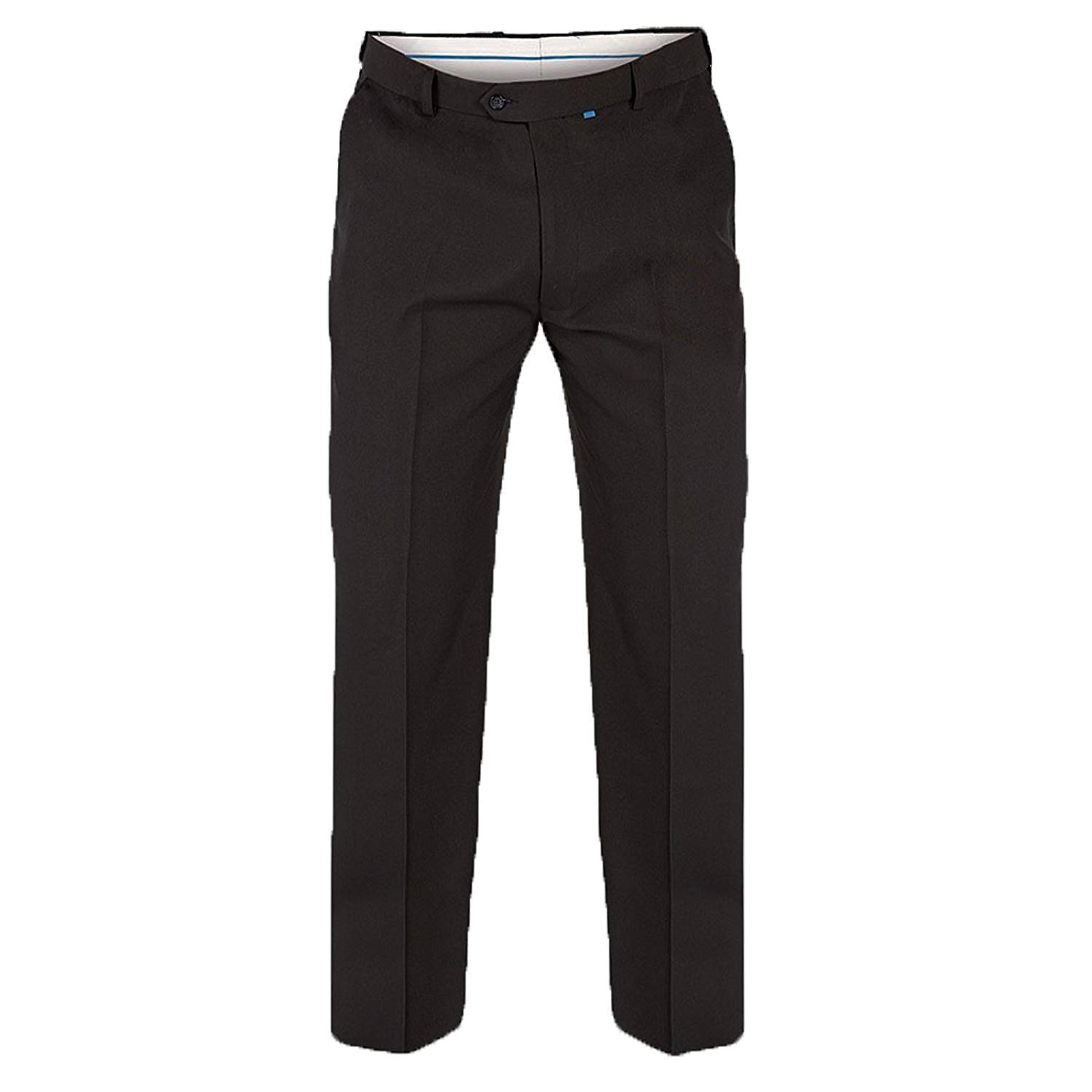 Duke D555 Mens Max Adjustable Waist Trousers - black - 50W x 30L
