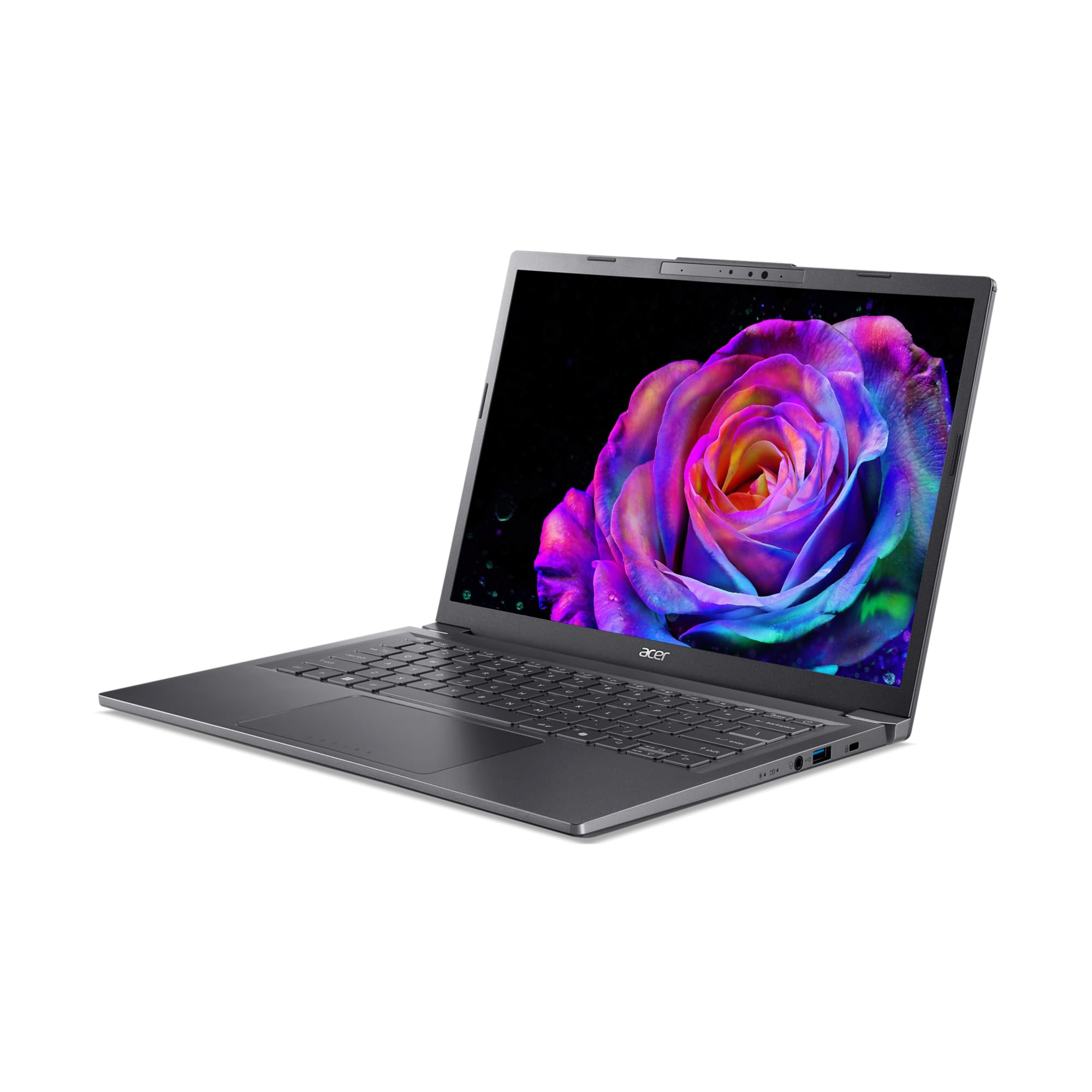 Acer Aspire 14 AI Laptop | Display 14” WUXGA OLED | Intel Core Ultra 7-256V | 16 GB RAM | 512 GB SSD | Copilot+ PC | Windows 11 | QWERTY | PC Portatile IA