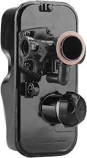 EVTSCAN Carburador de cortador de grama, substituição para tanque de combustível e carburador Briggs & Stratton 498809 498809A 494406